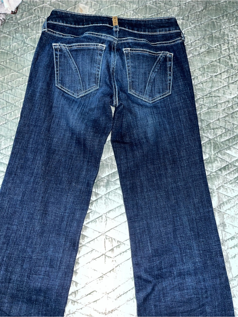 Ariat Dark Blue Wide-Leg Women’s Jeans - Picture 2 of 4